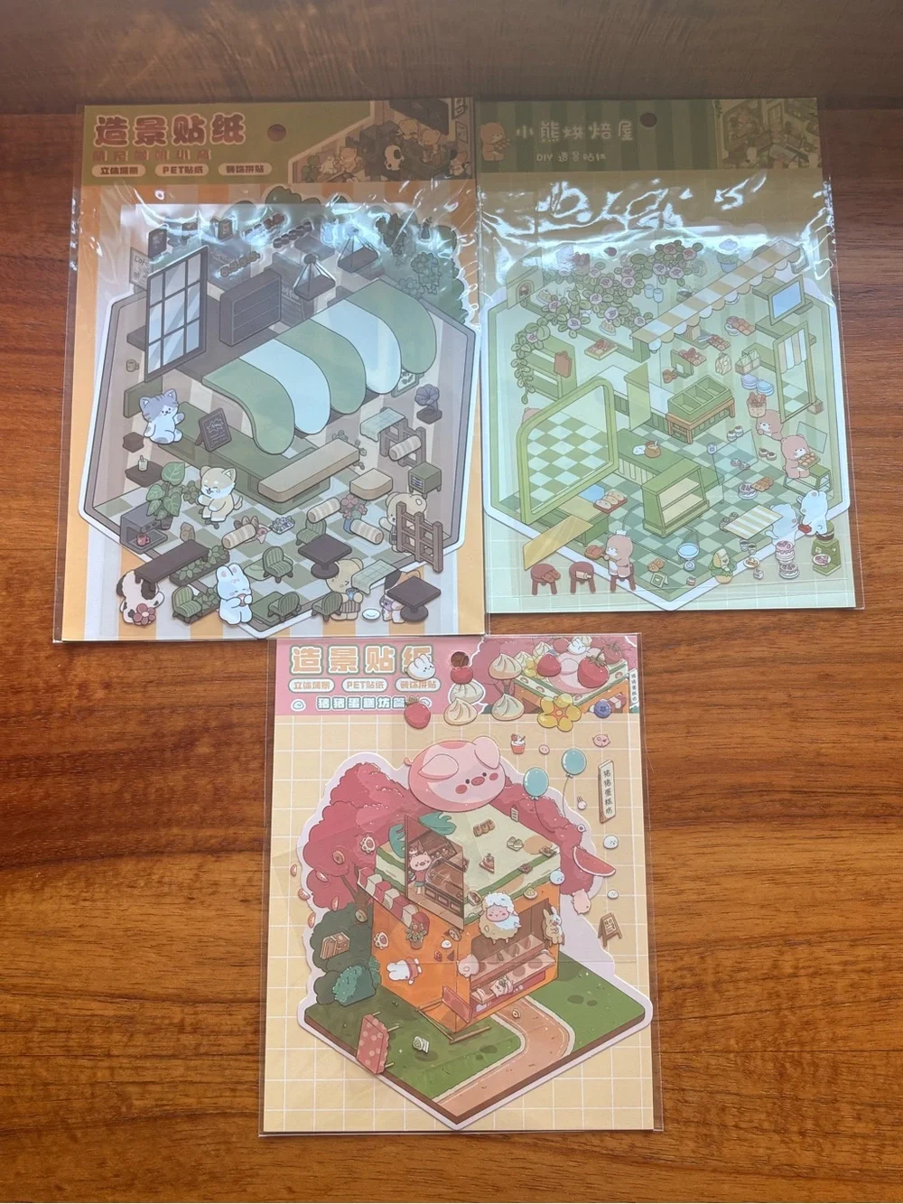 Miniature 3D sticker Activity for Kids and Adults That Improves Spatial Thinking
